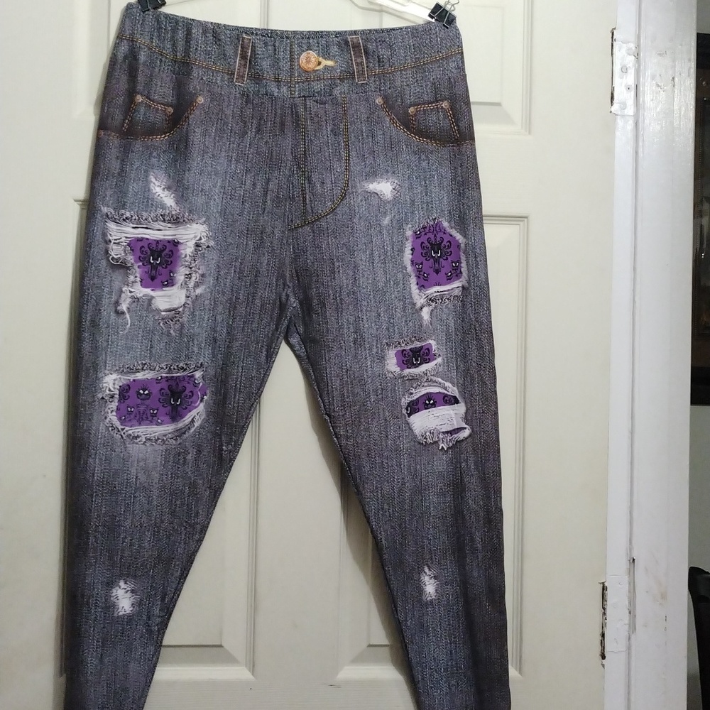 Lost Princess Apparel Disney Inspired Haunted Mansion Wallpaper leggings sizeTC2